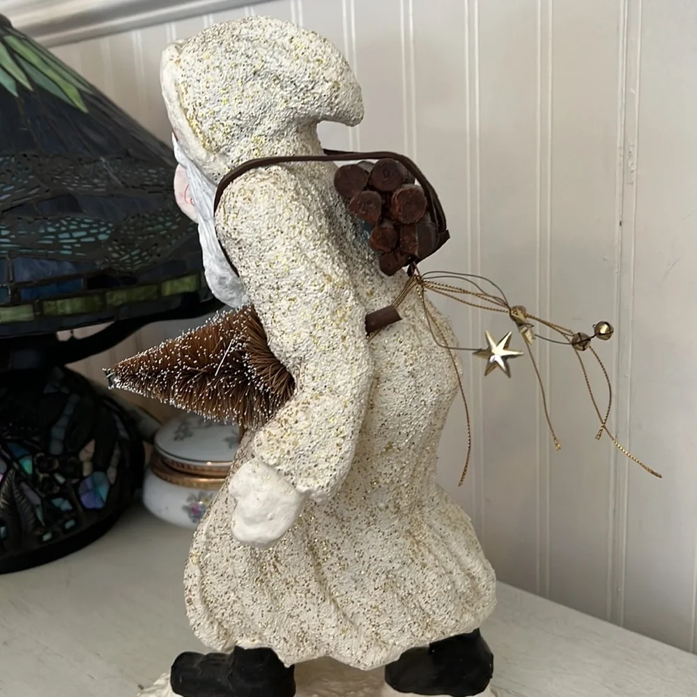 Large Belsnickle Primitive composite Santa Christmas decor 12”